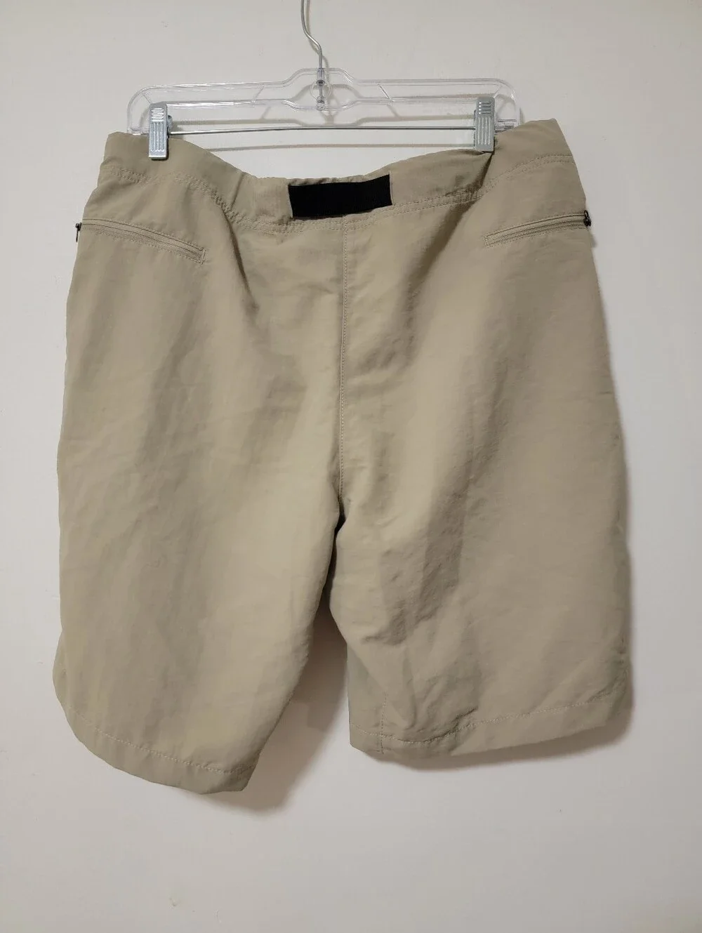 The North Face Men's Khaki Athletic Shorts with Black Belt